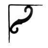 Escuadra ornamental plm05 negro 100 x 90 mm