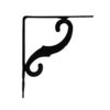 Escuadra ornamental plm05 negro 200 x 150 mm