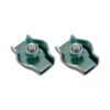 Sujetacable plano simple sjt03, 3 mm, galvanizado, blister 2 uds