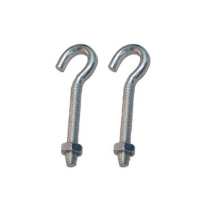 Hembrilla abierta con tuerca hm02, m6 x 50 mm, zincado, blister 2 uds