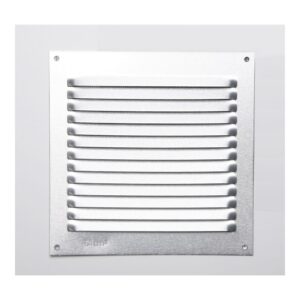Rejilla s/borde de aluminio 0.6 natural 150x150mm