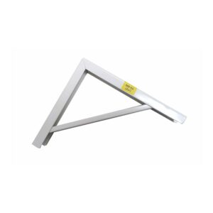 Escuadra de acero blanco robusto 18 x 20 cm edm
