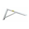 Escuadra de acero blanco robusto 20 x 30 cm edm