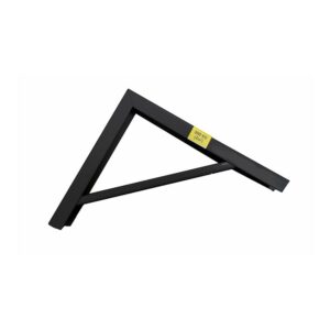 Escuadra de acero negro robusto 18 x 20 cm edm