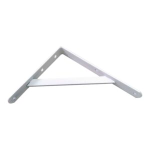 Escuadra de acero blanco fortex 20 x 25 cm edm