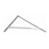 Escuadra de acero blanco fortex 25 x 40 cm edm