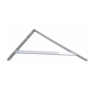 Escuadra de acero blanco fortex 25 x 40 cm edm