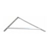 Escuadra de acero blanco fortex 33 x 50 cm edm