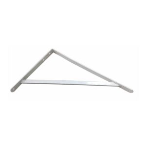 Escuadra de acero blanco fortex 33 x 50 cm edm