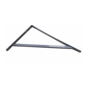 Escuadra de acero gris plata fortex 33 x 50 cm