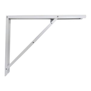 Escuadra de acero plegable abat-plan blanco 40 x 52 cm
