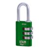 Candado col combi30 verde 30mm. arco ø5mm. con combinación. ifam