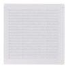 Rejilla ventilación cuadrada con tapones y mosquitera 200x200x7mm abs blanca