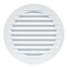 Rejilla ventilación redonda empotrable con mosquitera ø100mm abs blanca