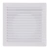 Rejilla ventilación cuadrada empotrable ø 100mm con mosquitera 170x170x10mm abs blanca