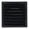 Rejilla ventilación cuadrada empotrable ø 100mm con mosquitera 170x170x10mm abs gris antracita