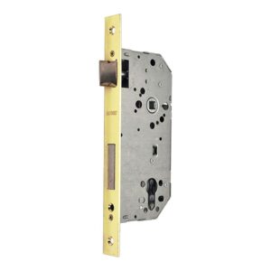 Cerradura embutir c/c cre12 50/85 mm latonado