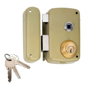 Cerradura sobreponer con cilindro 5056b entrada 60mm. mano izquierda 95056bhe60i lince