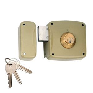 Cerradura sobreponer con cilindro 5124a entrada 80mm. mano izquierda 95124ahe08i lince