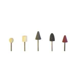 Piedras montadas vástago 3 mm, blister 5 uds