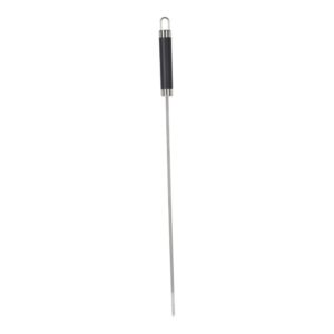 Conjunto de 4 brochetas de acero inoxidable 46,5 cm para barbacoa