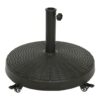 Base de parasol con ruedas color negro ø52 cm