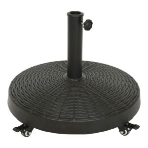 Base de parasol con ruedas color negro ø52 cm