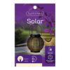 Farol solar de metal 16 cm