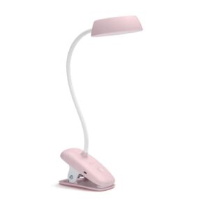 Flexo pinza led 3w 4.000k rosa