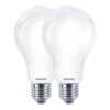 Bombilla estándar led e27, 10,5 w, 1521 lm, 4000k, luz día, 2 uds