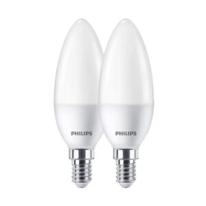 Bombilla vela led e14, 7w, 806 lm 4000 k, luz día, 2 uds