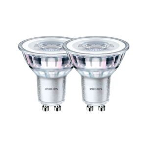 Bombilla gu10 led 4,6 w 390 lm 4000 k luz día, 2 uds