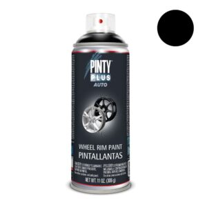 Pintura en spray auto 520 cc pinta llantas l104 negro