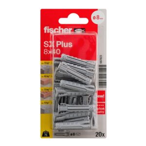 Taco sx plus ø8 x 40 mm, blister 20 uds