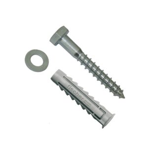 Tacos wl ø10 x 80 mm + tornillos ø10 x 80 mm, blister 2 uds