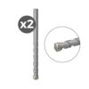 Broca para piedra d-s hm, 2 uds - ø3,00 x 30 /60 mm
