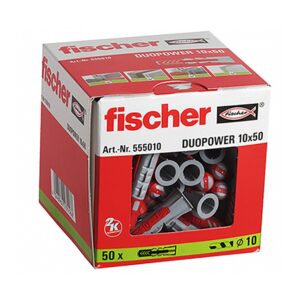Taco duopower ø10 x 50 mm, caja 50 uds