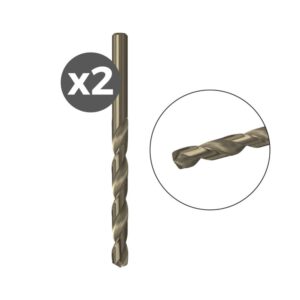 Broca para metal hss-co, 2 uds, ø3,00 x 33/61 mm