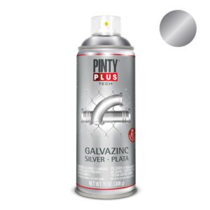 Pintura en spray galvanizado en frío plata