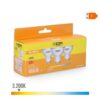 Kit 3 bombillas dicroicas led gu10 5 w 450 lm 3200 k luz calida ø5 x 5,5 cm