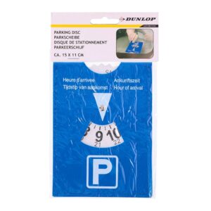 Disco horario estacionamiento plástico - 12,5 x 10 cm