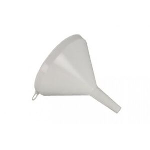 Embudo de plástico con pico rígido para trasvase de líquidos, ø190 mm