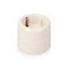 Base de superficie t/tl tipo f 10/16 a 250 v redonda blanca, envasada