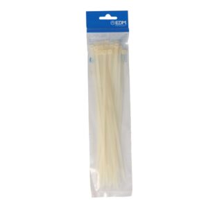 Bridas natural 4,8 x 250 mm nylon alta calidad (bolsa 25 unid.)