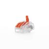 Conector empalme 3 tomas de 0,75a 2,5mm, 5 uds