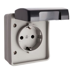 Base fija estanca 2p+t 16 a 250v~ ip44